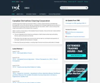 CDCC.ca(Canadian Derivatives Clearing Corporation (CDCC)) Screenshot