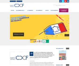 CDCF.com(Conseil du Commerce de France Accueil) Screenshot