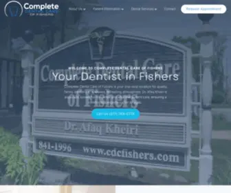 CDcfishers.com(Dentist Fishers) Screenshot