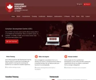 CDcwebsite.com(The Official Website of the Canadian Development Centre) Screenshot