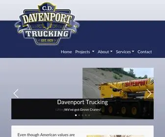 CDdavenport.com(Davenport Trucking) Screenshot