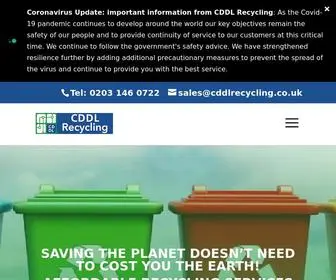 CDDlrecycling.co.uk(Recycling Services) Screenshot