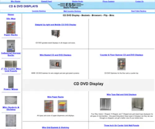 CDDVDdisplay.com(CD DVD Display Display Baskets) Screenshot