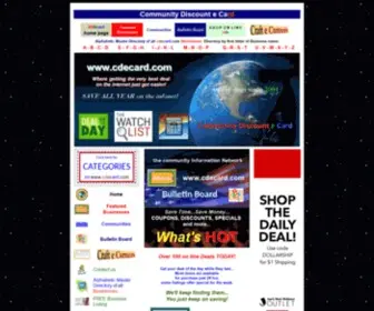 CDecard.com(Community Discount e Card shop Pittsburgh PA best deals on the internet) Screenshot