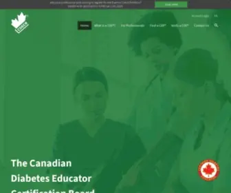 CDecb.ca(Canadian Diabetes Educators Certification Board) Screenshot