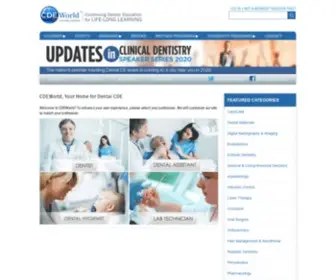 CDeworld.com(Home of Continuing Education for Dental) Screenshot