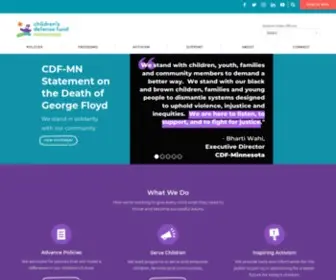 CDF-MN.org(Children's Defense Fund Minnesota) Screenshot