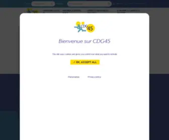 CDG45.fr(Centre De Gestion de la fonction publique territoriale du Loiret) Screenshot