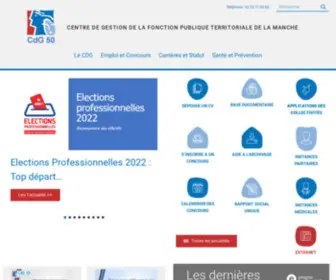 CDG50.fr(Centre de gestion de la Fonction Publique Territoriale de la Manche) Screenshot