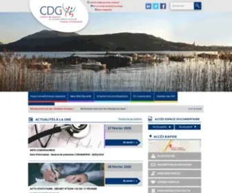 CDG74.fr(Centre de Gestion 74) Screenshot