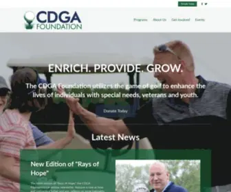 CDgafoundation.org(Chicago District Golf Association) Screenshot