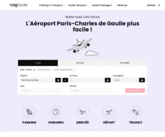 CDgfacile.com(AEROPORT CHARLES DE GAULLE (Roissy CDG) Bienvenue) Screenshot