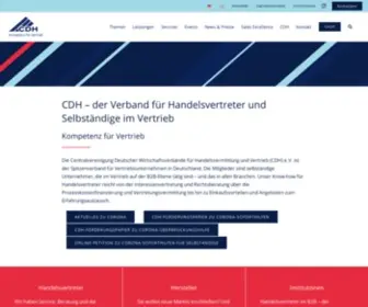 CDH.de(Verband für Handelsvertreter und Selbständige im B2B) Screenshot