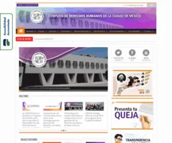 CDHDF.org.mx(Comisión de Derechos Humanos de la Ciudad de México) Screenshot