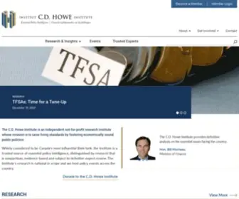 CDhowe.org(The C.D. Howe Institute) Screenshot