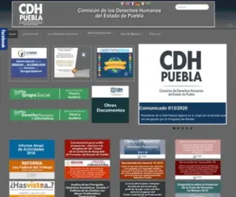 CDhpuebla.org.mx(La Comisión de Derechos Humanos del Estado de Puebla (CDH Puebla)) Screenshot