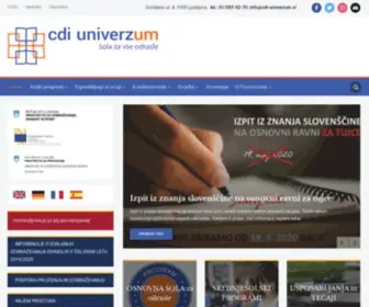 CDi-Univerzum.si(CDI Univerzum Ljubljana) Screenshot