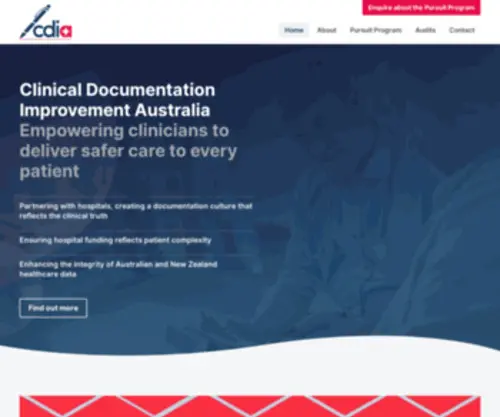 CDia.com.au(Clinical Documentation Improvement Australia) Screenshot