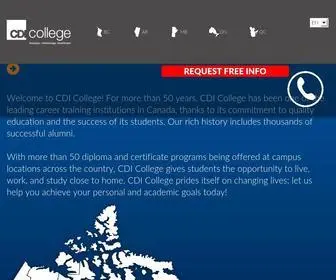 CDicollege.ca(CDI College) Screenshot