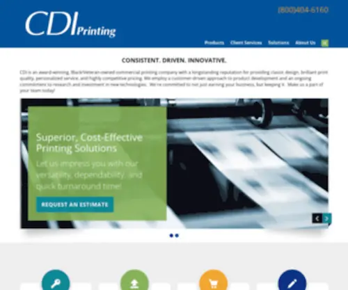CDiprint.com(CDI Printing Services) Screenshot