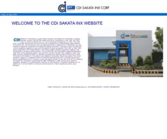 CDisakatainxcorp.com(CDI Sakata Inx Corp) Screenshot