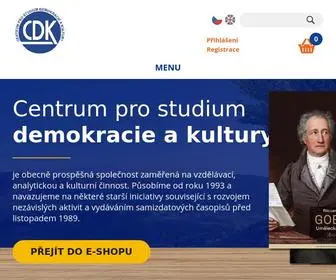 CDK.cz(Centrum pro studium demokracie a kultury) Screenshot