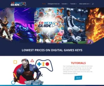 CDkeysguide.com(Lowest prices on digital game keys) Screenshot
