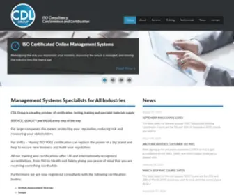 CDL-Group.co.uk(ISO 9001 Certification For SMEs) Screenshot