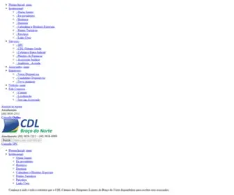 CDLbracodonorte.com.br(Cdl braço do norte) Screenshot