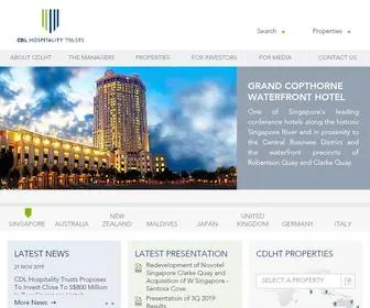 CDLHT.com(CDL Hospitality Trusts) Screenshot