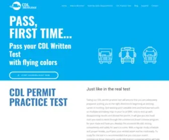 CDLknowledge.com(CDL Permit Practice Test) Screenshot