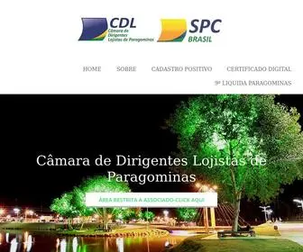 CDlparagominas.com.br(CDL PARAGOMINAS) Screenshot