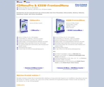 CDmenupro.de(Professionelles Autorun CD Menu erstellen) Screenshot