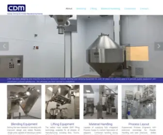 CDmlift.com(CDM, Powder Blending, Lifting, Material Handling) Screenshot