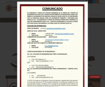 CDmoquegua.org.pe(CIP CD Moquegua) Screenshot