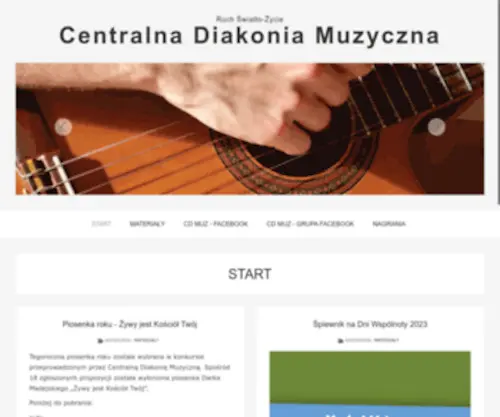 CDmuz.pl(Oficjalna strona Centralnej Diakonii Muzycznej Ruchu Światło) Screenshot