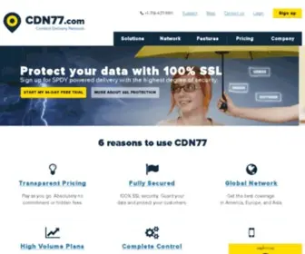 CDN77.net(Formulario de contato) Screenshot
