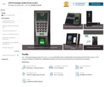 CDNindia.org(Channel Partner of Face Recognition Time Attendance System & Access Control Systems by CDN Technologies (India) Private Limited) Screenshot