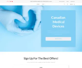 CDNmedical.ca(Canadian Medical) Screenshot