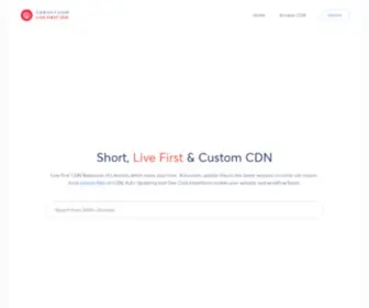 CDNout.com(The Open Source and Live First CDN Resources of Libraries) Screenshot