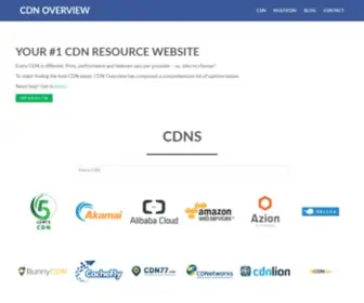 CDNoverview.com(CDN Overview) Screenshot