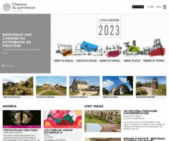 CDP29.fr(Site Internet de Chemins du patrimoine en Finistère) Screenshot