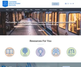 CDpinstitute.org(The Customer Data Platform Institute) Screenshot