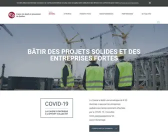 CDPQ.com(Caisse de dépôt et placement du Québec) Screenshot