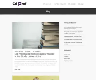 CDprof.com(Tout sur l’univers des enfants sur Cd Prof) Screenshot