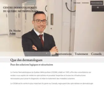 CDQM.ca(Centre Dermatologique du Québec Métropolitain) Screenshot