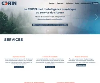 CDrin.com(Centre de développement et de recherche en intelligence numérique) Screenshot