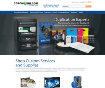 CDrom2GO.com(Duplication Products and Services) Screenshot