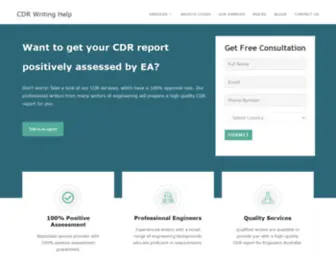 CDRwritinghelp.com(CDR Writing Help) Screenshot