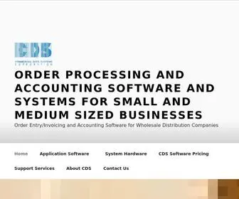 CDS-Corp.com(Order Entry/Invoicing and Accounting Software for Wholesale Distribution Companies) Screenshot